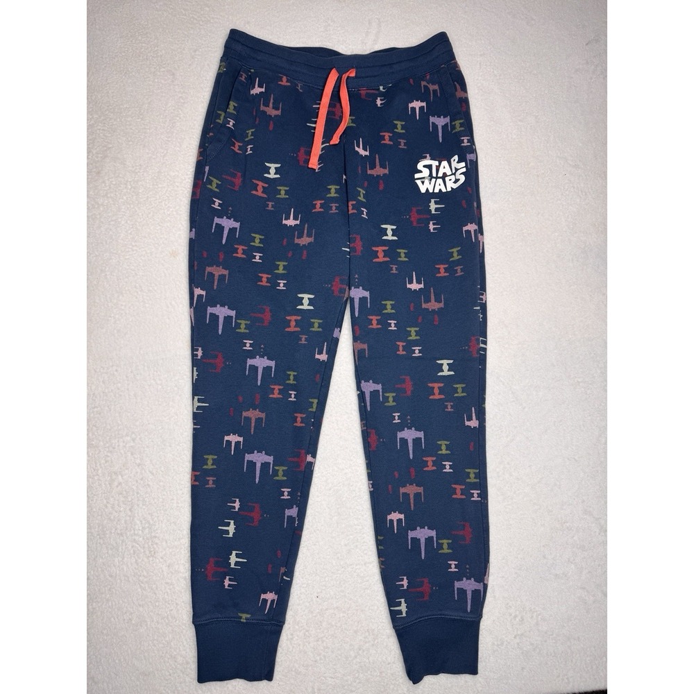 Sz S Star Wars Amazon Essentials Fleece Jogger Pants Blue Lounge Pajama